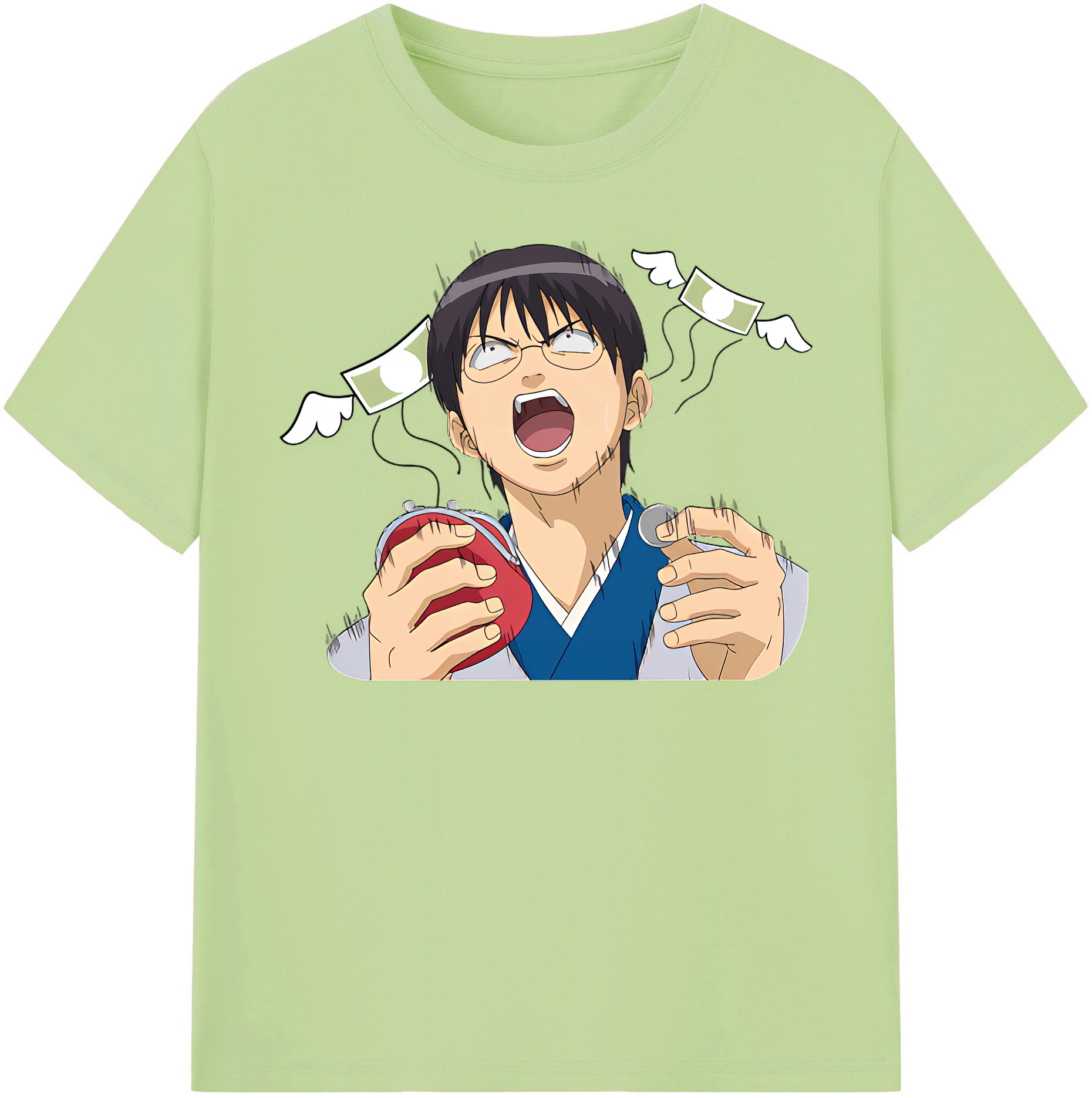 （画像用） ぎんたま 坂田銀時（さかたぎんとき） 神楽 志村新八（しむら しんぱち） GINTAMA Sakata Gintoki Kagura Shimura Shinpachi 綿100％半袖Tシャツ（フロントプリント）